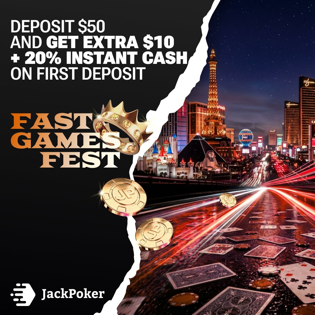JackPoker Fast Games Fest Rapid and Push or Fold July 22 to August 11